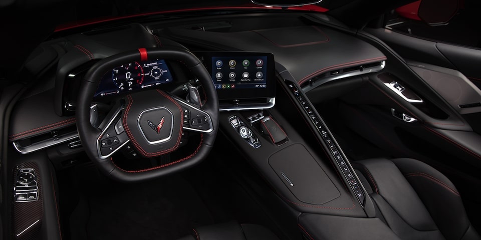 2020 Chevrolet Corvette Mid-Engine Sports Car Racing Style Steering Wheel 